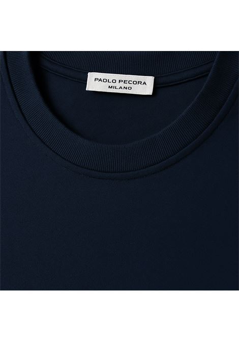 T-shirt Blu Navy Uomo Paolo Pecora Milano in Jersey di Cotone  Made in Italy PAOLO PECORA | T-shirt | F022 41386685